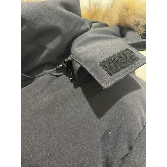 Canada Goose Navy Women's S Solaris Shelburne Fur Trim Down Parka Winter Coat - Picture 6 of 12